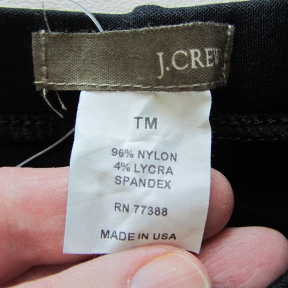 New Women’s/Girl’s J. Crew Stretch Exercise Black Pants size S TM - Picture 7 of 12